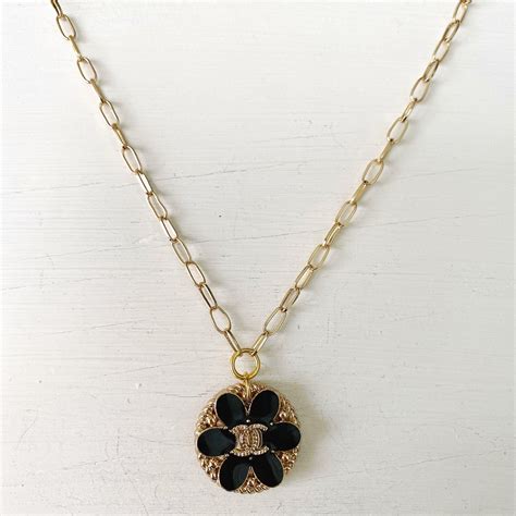 chanel flower necklace|real chanel necklace.